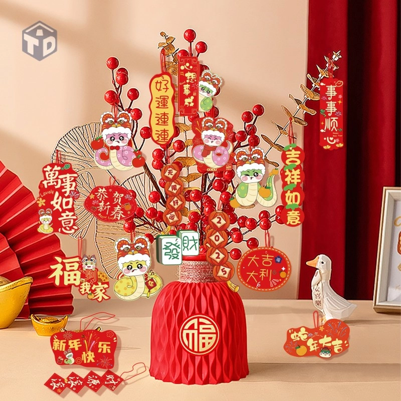 Set 54 Phụ Kiện Treo Cây Trang Trí Tết (T500) - (Set) 